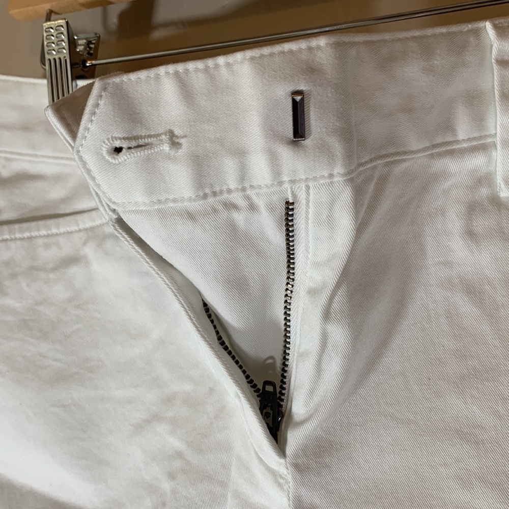 NWOT Lands' End Women Chino 7 Inch Short White Petite 4 - Picture 6 of 9